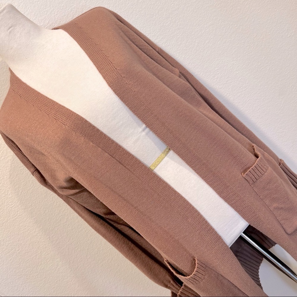 Forever 21 Dark Taupe Long Line Cardigan 🤎